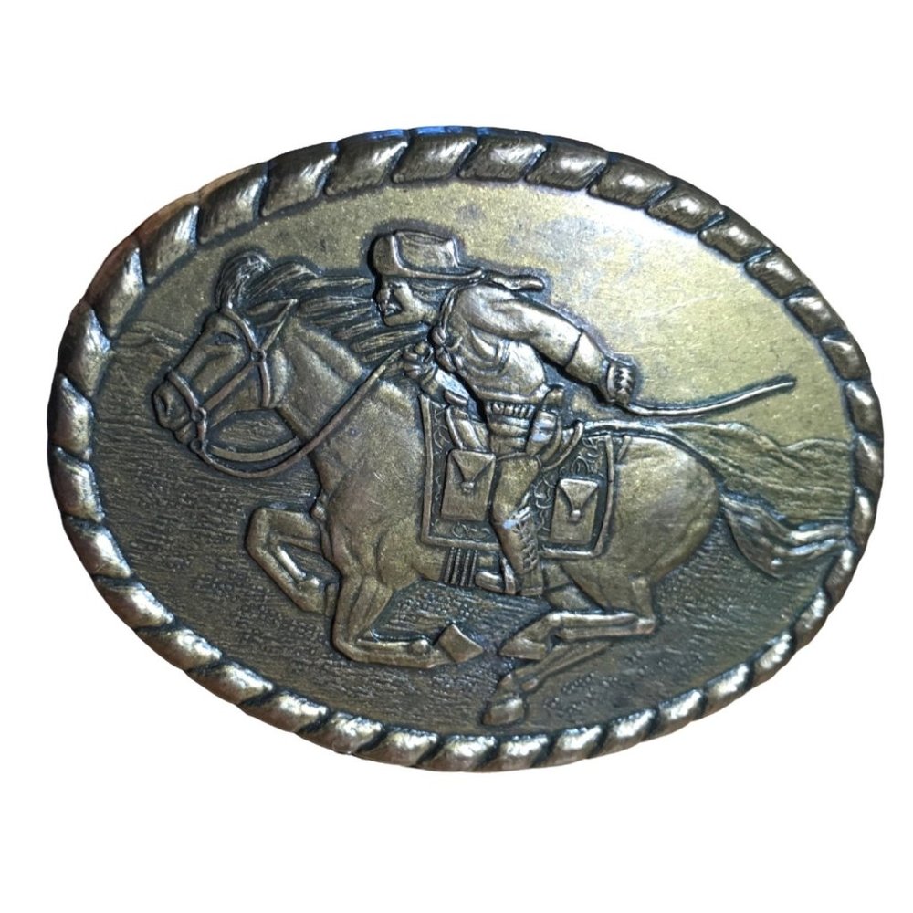 1981 "Pony Express Rider" VINTAGE BUCKLE